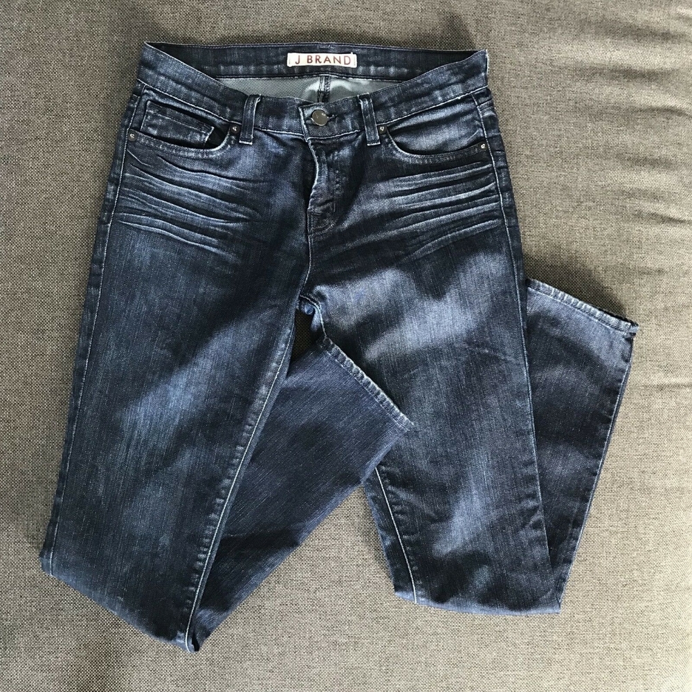 Ladies J Brand Low Rise Skinny Jeans, Size 27